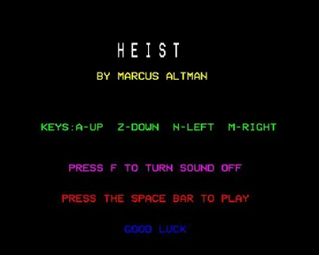 Heist (1983)(Softspot)[HEILOAD] screen shot title